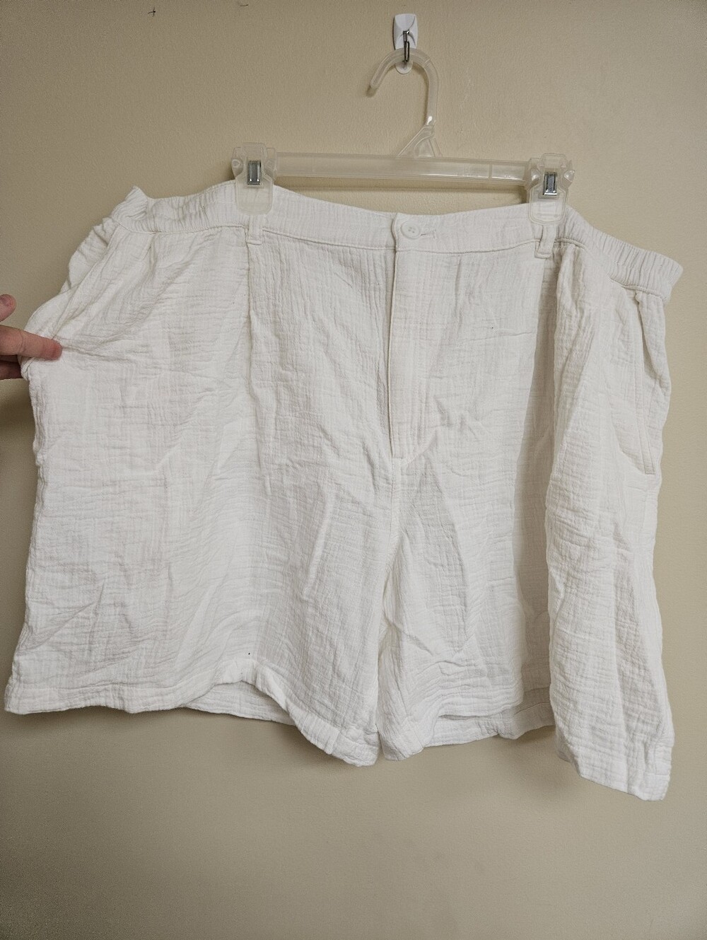 NEW Aerie AE Cotton Gauze Casual White Shorts XXL